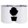 10 oz. White Stainless Steel Short Tumbler Thumbnail