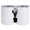 10 oz. White Stainless Steel Short Tumbler Thumbnail