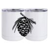 10 oz. White Stainless Steel Short Tumbler Thumbnail
