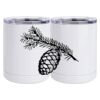 10 oz. White Stainless Steel Short Tumbler Thumbnail