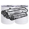 10 oz. White Stainless Steel Short Tumbler Thumbnail