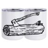 10 oz. White Stainless Steel Short Tumbler Thumbnail