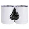 10 oz. White Stainless Steel Short Tumbler Thumbnail