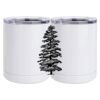 10 oz. White Stainless Steel Short Tumbler Thumbnail