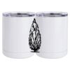 10 oz. White Stainless Steel Short Tumbler Thumbnail