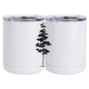 10 oz. White Stainless Steel Short Tumbler Thumbnail
