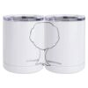 10 oz. White Stainless Steel Short Tumbler Thumbnail