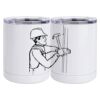 10 oz. White Stainless Steel Short Tumbler Thumbnail