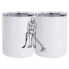 10 oz. White Stainless Steel Short Tumbler Thumbnail