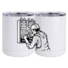 10 oz. White Stainless Steel Short Tumbler Thumbnail