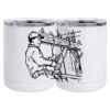 10 oz. White Stainless Steel Short Tumbler Thumbnail