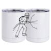 10 oz. White Stainless Steel Short Tumbler Thumbnail