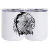 10 oz. White Stainless Steel Short Tumbler Thumbnail