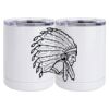 10 oz. White Stainless Steel Short Tumbler Thumbnail