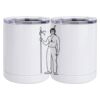 10 oz. White Stainless Steel Short Tumbler Thumbnail