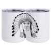 10 oz. White Stainless Steel Short Tumbler Thumbnail