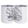 10 oz. White Stainless Steel Short Tumbler Thumbnail