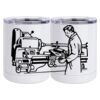 10 oz. White Stainless Steel Short Tumbler Thumbnail
