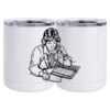 10 oz. White Stainless Steel Short Tumbler Thumbnail