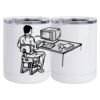 10 oz. White Stainless Steel Short Tumbler Thumbnail
