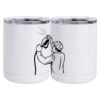 10 oz. White Stainless Steel Short Tumbler Thumbnail
