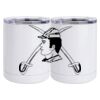 10 oz. White Stainless Steel Short Tumbler Thumbnail