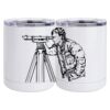 10 oz. White Stainless Steel Short Tumbler Thumbnail