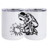 10 oz. White Stainless Steel Short Tumbler Thumbnail