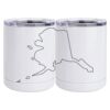 10 oz. White Stainless Steel Short Tumbler Thumbnail