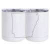 10 oz. White Stainless Steel Short Tumbler Thumbnail