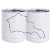 10 oz. White Stainless Steel Short Tumbler Thumbnail