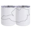 10 oz. White Stainless Steel Short Tumbler Thumbnail