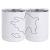10 oz. White Stainless Steel Short Tumbler Thumbnail