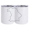 10 oz. White Stainless Steel Short Tumbler Thumbnail