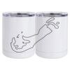 10 oz. White Stainless Steel Short Tumbler Thumbnail