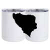 10 oz. White Stainless Steel Short Tumbler Thumbnail