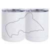 10 oz. White Stainless Steel Short Tumbler Thumbnail