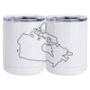 10 oz. White Stainless Steel Short Tumbler Thumbnail