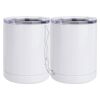 10 oz. White Stainless Steel Short Tumbler Thumbnail