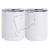 10 oz. White Stainless Steel Short Tumbler Thumbnail