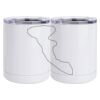 10 oz. White Stainless Steel Short Tumbler Thumbnail