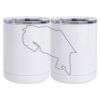 10 oz. White Stainless Steel Short Tumbler Thumbnail