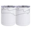 10 oz. White Stainless Steel Short Tumbler Thumbnail