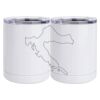 10 oz. White Stainless Steel Short Tumbler Thumbnail