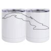 10 oz. White Stainless Steel Short Tumbler Thumbnail