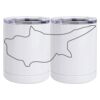 10 oz. White Stainless Steel Short Tumbler Thumbnail