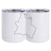 10 oz. White Stainless Steel Short Tumbler Thumbnail