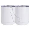 10 oz. White Stainless Steel Short Tumbler Thumbnail