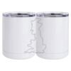 10 oz. White Stainless Steel Short Tumbler Thumbnail