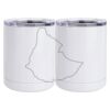 10 oz. White Stainless Steel Short Tumbler Thumbnail